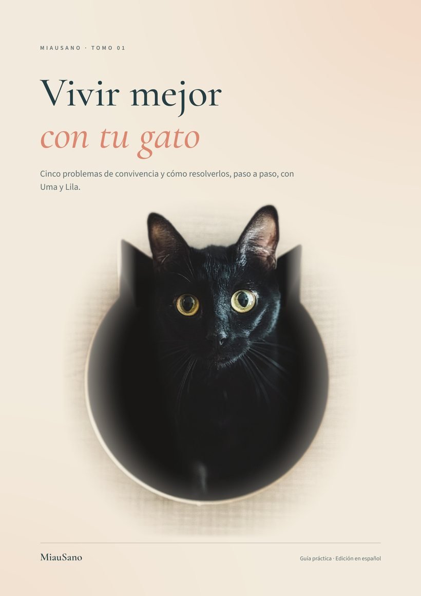 Portada del Tomo 01, Vivir mejor con tu gato