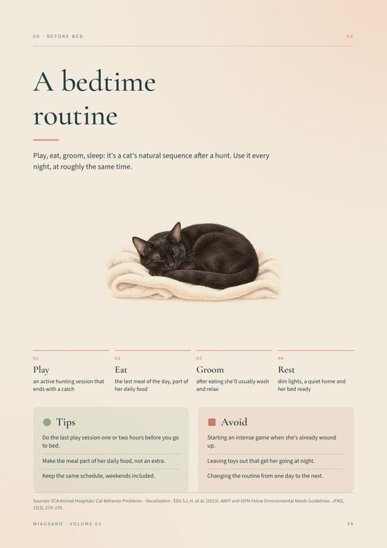 A bedtime routine